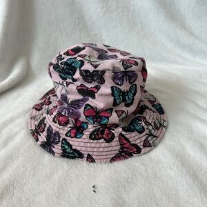 Pink Butterfly Bucket Hat